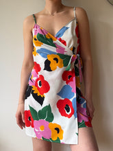 Load image into Gallery viewer, Floral Wrap Mini Dress