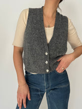 Load image into Gallery viewer, Charcoal Gray Three-Button Vest