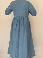 Load image into Gallery viewer, Vintage Mid Wash Denim Midi Dress