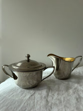 Load image into Gallery viewer, Vintage Silver Sugar and Creamer Set