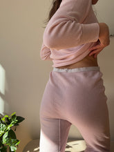 Load image into Gallery viewer, Light Pink Vintage Thermal Long Sleeve and Legging Set