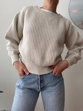 Load image into Gallery viewer, Cream Cotton Sweater