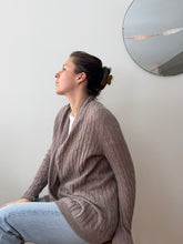 Load image into Gallery viewer, Dusty Brown Open Front Cardigan