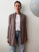 Load image into Gallery viewer, Dusty Brown Open Front Cardigan