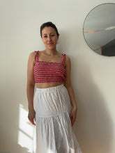 Load image into Gallery viewer, Gingham Cropped Blouse