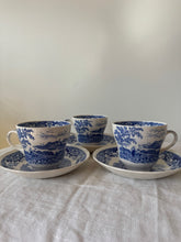 Load image into Gallery viewer, Set Of Three Blue And White Porcelain Tea Set