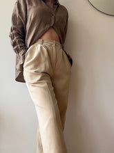 Load image into Gallery viewer, Silk Tan Trousers