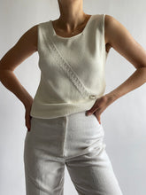 Load image into Gallery viewer, Vintage Warm White Escada Knit Tank
