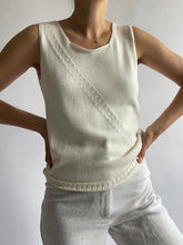 Load image into Gallery viewer, Vintage Warm White Escada Knit Tank
