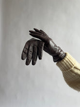 Load image into Gallery viewer, Deep Brown Leather Gloves
