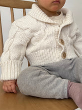 Load image into Gallery viewer, White Baby Cardigan 6-12M
