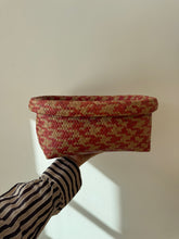 Load image into Gallery viewer, Red And White Square Basket

