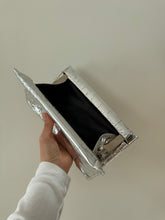 Load image into Gallery viewer, Metallic Silver Clutch
