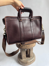 Load image into Gallery viewer, Vintage Deep Brown Coach Briefcase
