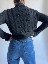 Load image into Gallery viewer, Hand Knit Black Turtleneck
