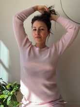 Load image into Gallery viewer, Light Pink Vintage Thermal Long Sleeve and Legging Set
