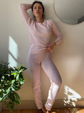 Load image into Gallery viewer, Light Pink Vintage Thermal Long Sleeve and Legging Set

