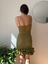 Load image into Gallery viewer, Green Crochet Mini Dress
