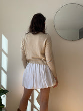 Load image into Gallery viewer, White Cotton Frilly Mini Skirt
