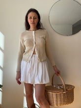 Load image into Gallery viewer, White Cotton Frilly Mini Skirt
