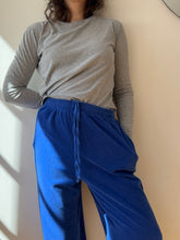 Load image into Gallery viewer, Cobalt Blue Terry Cloth Vintage Juicy Couture Sweatpants

