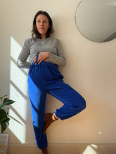 Load image into Gallery viewer, Cobalt Blue Terry Cloth Vintage Juicy Couture Sweatpants
