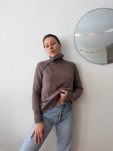 Load image into Gallery viewer, Brown Cotton Turtleneck
