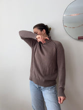 Load image into Gallery viewer, Brown Cotton Turtleneck
