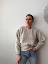 Load image into Gallery viewer, Cream Cotton Sweater
