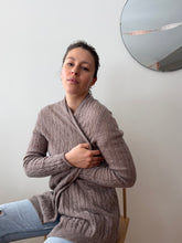 Load image into Gallery viewer, Dusty Brown Open Front Cardigan
