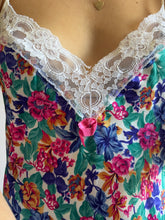 Load image into Gallery viewer, Vibrant Floral Mini Slip Dress
