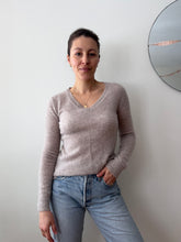 Load image into Gallery viewer, 100% Cashmere V Neck Sweater
