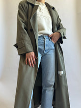 Load image into Gallery viewer, Olive Green Trench Coat
