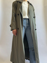 Load image into Gallery viewer, Olive Green Trench Coat
