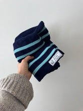 Load image into Gallery viewer, Wool Blue Stripe Scarf
