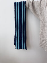 Load image into Gallery viewer, Wool Blue Stripe Scarf
