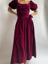 Load image into Gallery viewer, Deep Red Velvet Gown
