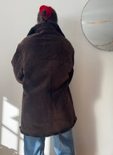 Load image into Gallery viewer, Deep Brown Suede Coat
