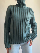 Load image into Gallery viewer, Teal Thick Ribbed Turtlneck
