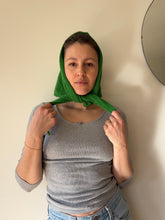 Load image into Gallery viewer, Green Triangle Scarf
