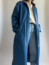 Load image into Gallery viewer, Vintage Cobalt Rain Coat
