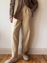 Load image into Gallery viewer, Silk Tan Trousers
