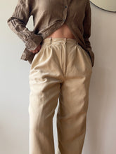 Load image into Gallery viewer, Silk Tan Trousers
