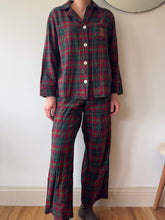 Load image into Gallery viewer, Green And Red Plaid RL Pj Set
