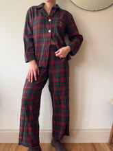 Load image into Gallery viewer, Green And Red Plaid RL Pj Set
