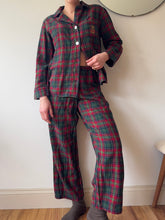 Load image into Gallery viewer, Green And Red Plaid RL Pj Set
