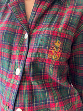 Load image into Gallery viewer, Green And Red Plaid RL Pj Set
