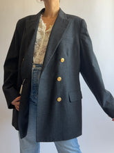 Load image into Gallery viewer, Charcoal Gray Wool Blazer
