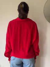 Load image into Gallery viewer, Red Silk Blouse
